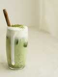 Té matcha con leche