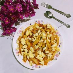 A picture of Masala Egg Pasta.