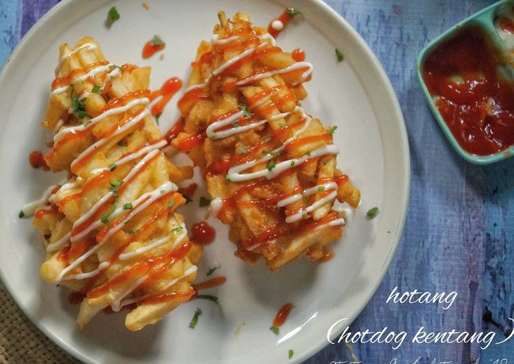 Resep Hotang (hotdog kentang), Enak