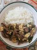 Saltado de vainitas con bisteck