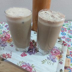 A picture of Cold chocolate coffee.