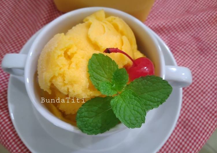 Langkah Mudah untuk Membuat 544.Mangga Sorbet Anti Gagal