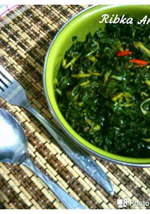 Foto resep Tumis kering daun pepaya vs daun singkong No MSG