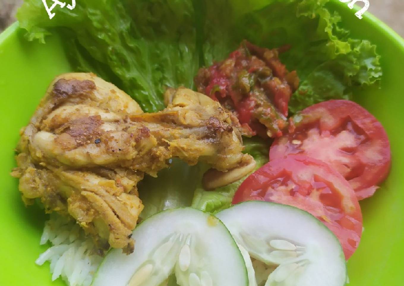 Ayam Panggang Teflon Rice Bowl