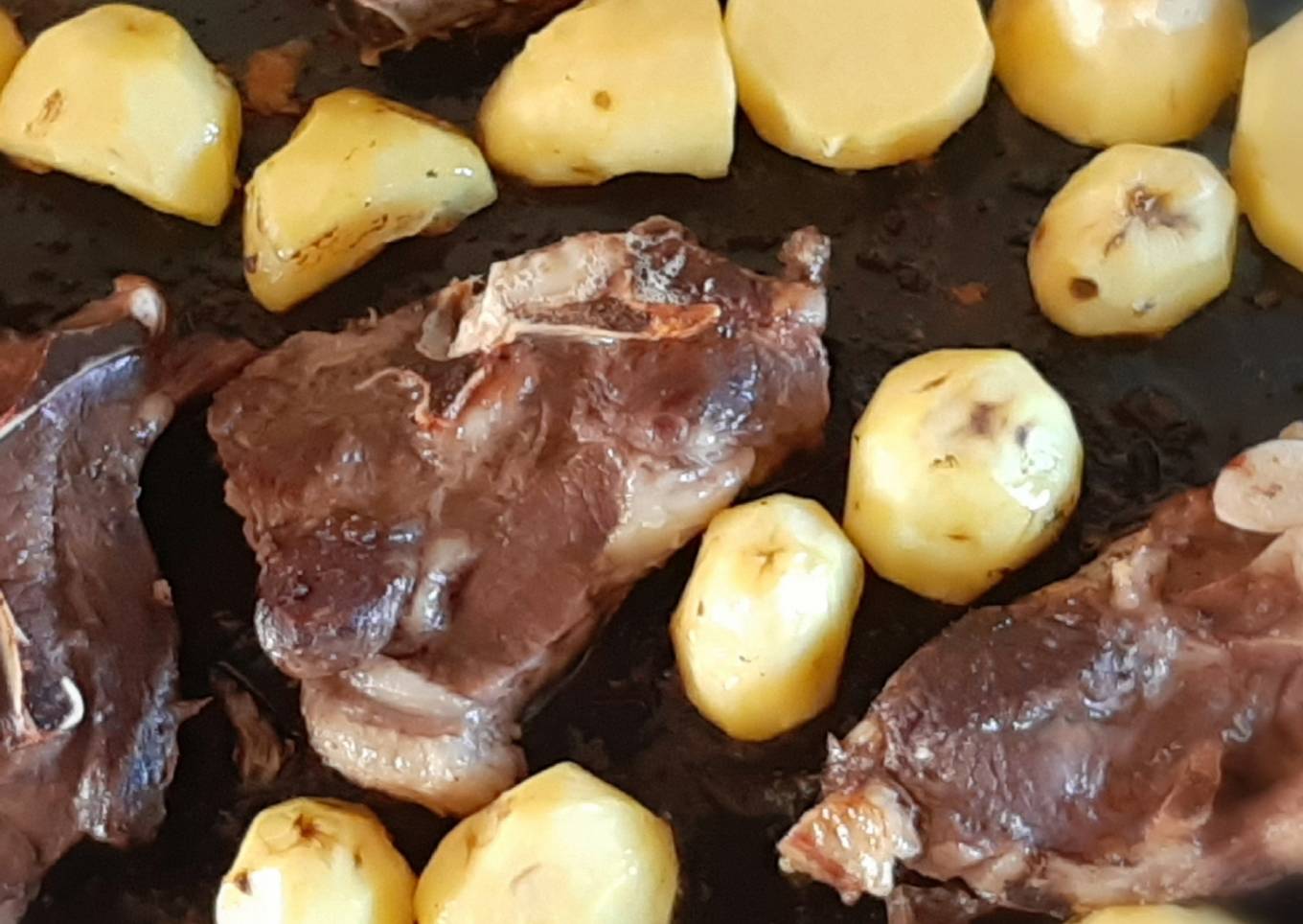 Grilled Lamb Chops and Potatoes #themechallenge