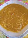 Crema de Frejoles, Zapallo y cabello de ángel