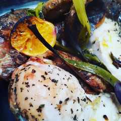 Una foto de Pollo a la naranja