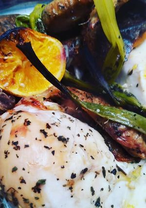 Una foto de Pollo a la naranja