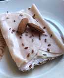 Tosta de Queso Frambuesa con pavo saludable