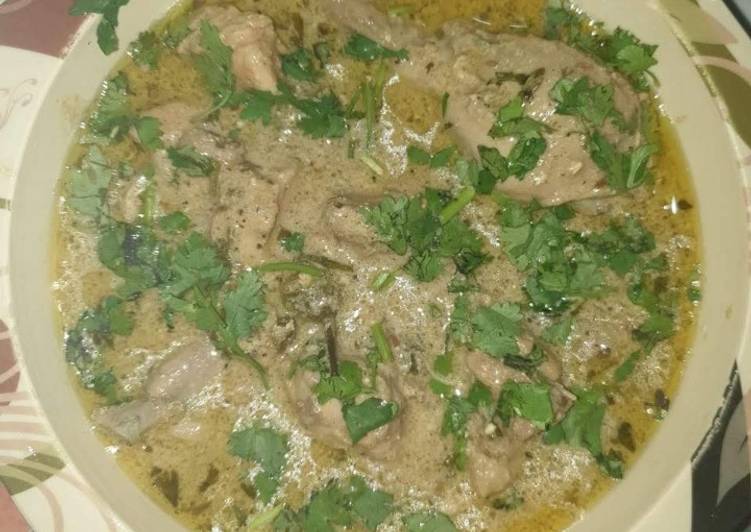 Recipe of Award-winning White Chicken Karahi