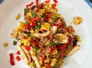 Foto resep Cumi Telur Orak Arik Cabe Garam