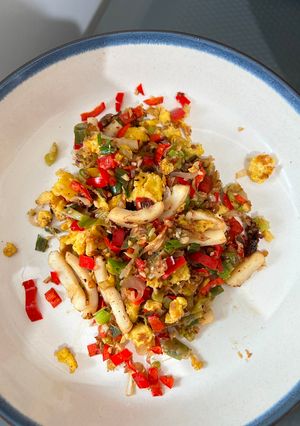 Foto resep Cumi Telur Orak Arik Cabe Garam
