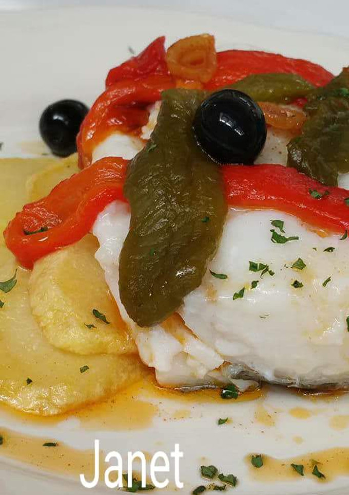 Una foto de Bacalao a la llera