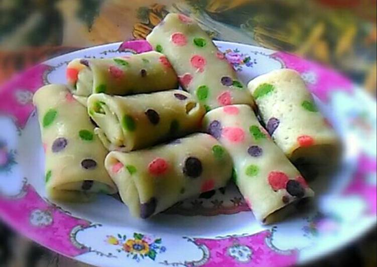 Bumbu Dadar gulung polka | Cara Mengolah Dadar gulung polka Yang Paling Enak