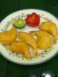 Gambas con gabardina
