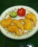 Gambas con gabardina