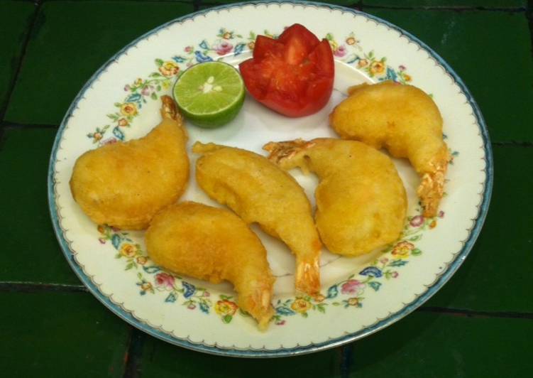 Gambas con gabardina