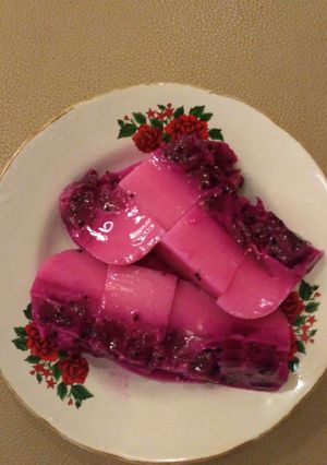 Foto resep Puding Buah Naga