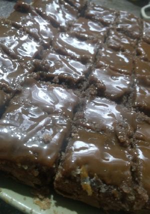 Una foto de Brownies sin manteca y sin huevo
