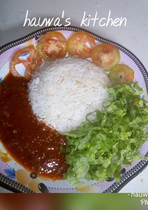 A picture of Simple rice and stew #3006.