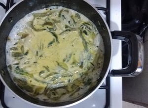 Una foto de Rajas con leche