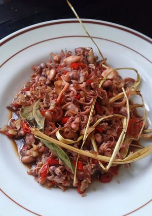 Foto resep Tumis cumi hitam