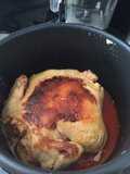Pollo ahogado en Champagne 
