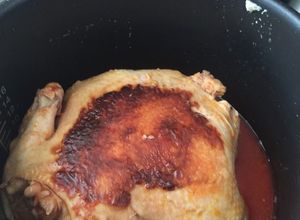Una foto de Pollo ahogado en Champagne 