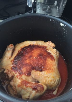 Una foto de Pollo ahogado en Champagne 