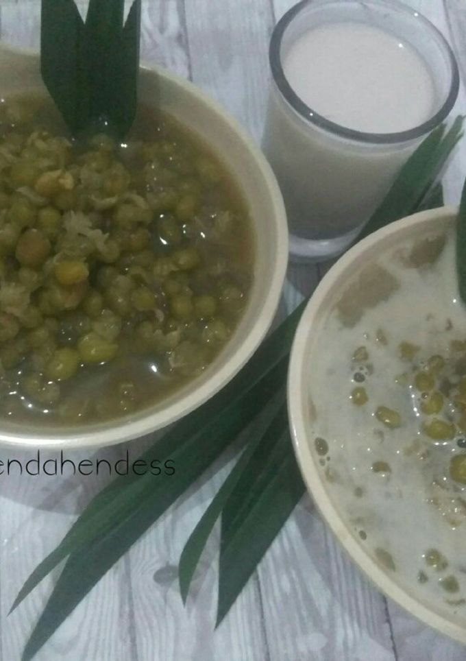 Foto resep Bubur Kacang Hijau Toping Saus Santan metode 5-30-7