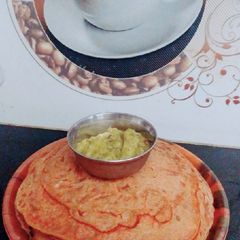 A picture of Wheat flour chilla.