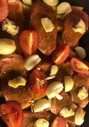 Tepsis hús Kis-Szakács módra recept fotója