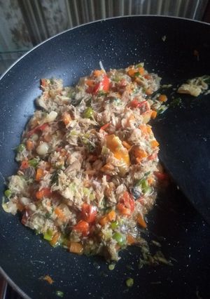 A picture of Fish pie fillings.
