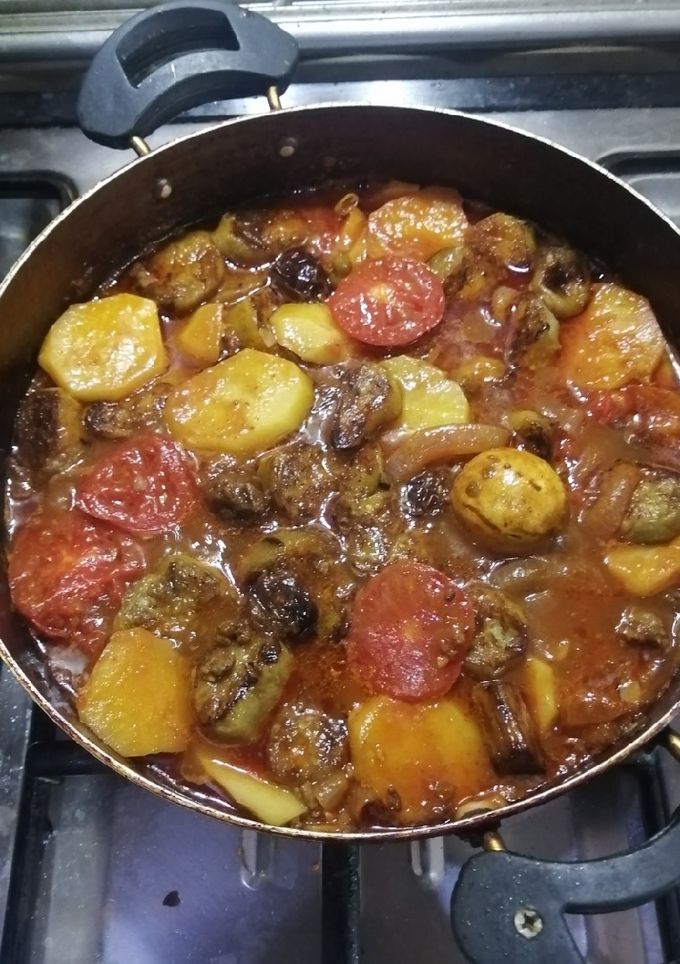 عکسی از دستور تاس کباب بادمجان
