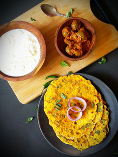 A picture of Methi masala chapati.