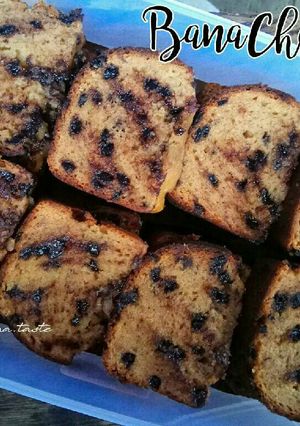 Foto resep Banana Choco Chips Cake -mudah, tanpa mixer-