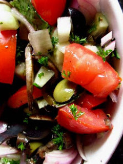A picture of Mushroom Salad.