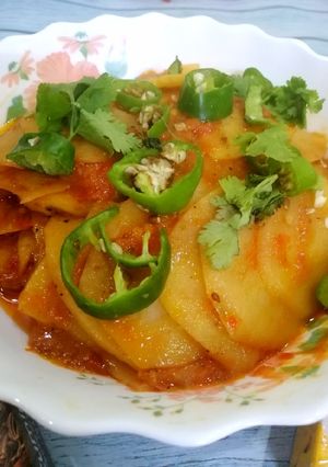 A picture of Aloo ki spicy bhujiya.