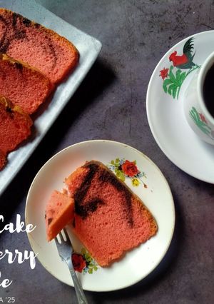 Foto resep Chiffon Cake Strawberry Marble
