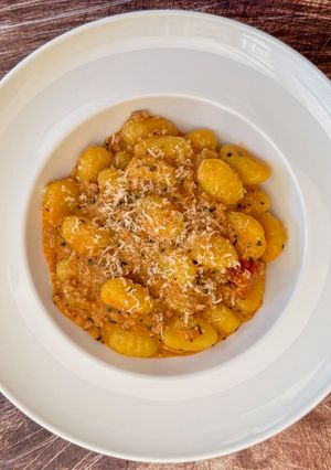 Húsos gnocchi recept fotója
