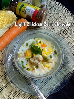 Foto resep Light Chicken Corn Chowder (Sup ayam jagung)