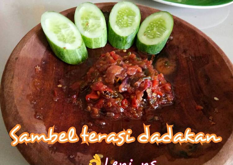 Sambel terasi dadakan