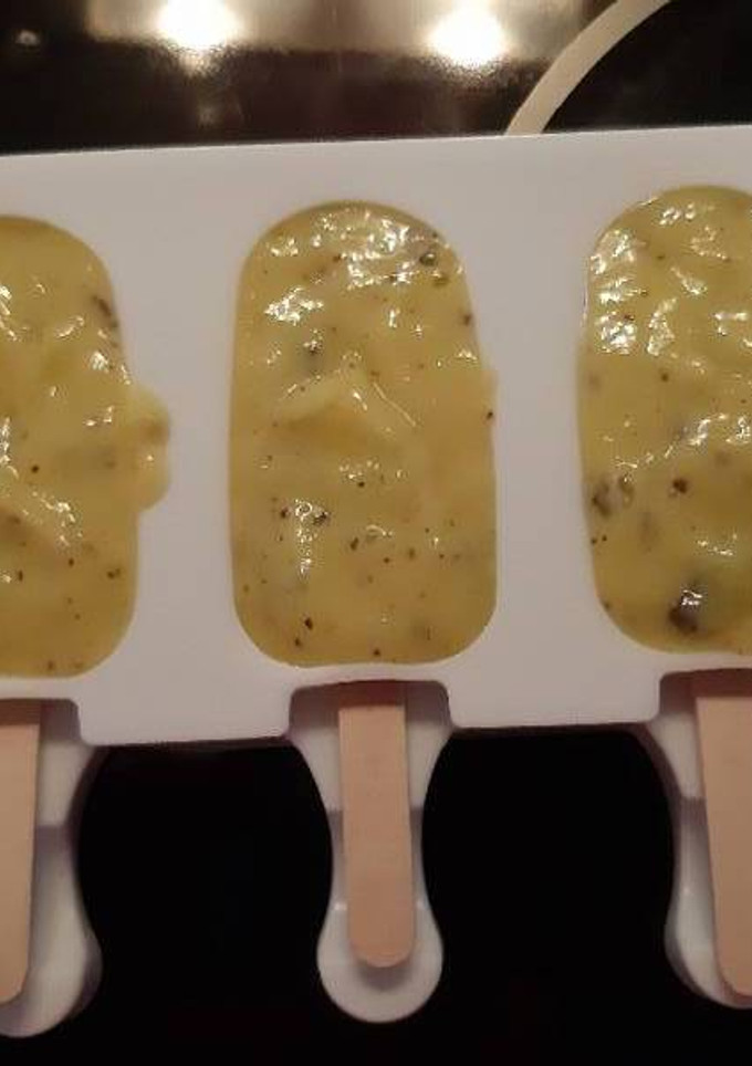 Una foto de Helado de mango saludable