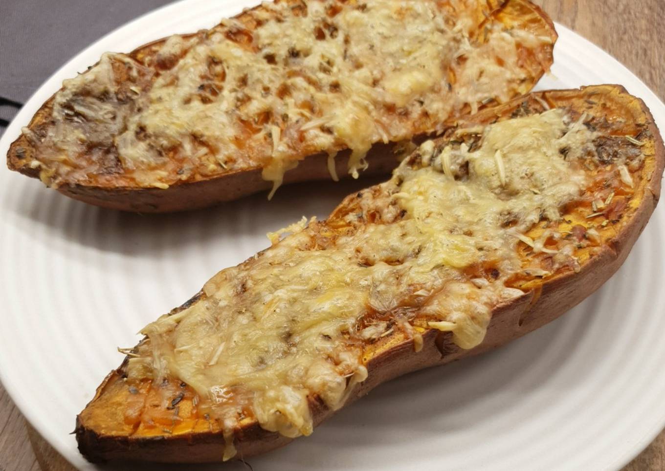 Patates douces gratinées
