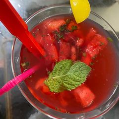 Watermelon mint-lemonade A picture of Watermelon mint-lemonade.