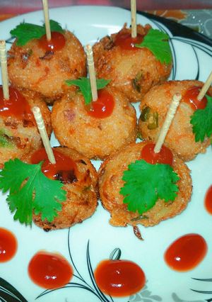 A picture of Rice lolipop.