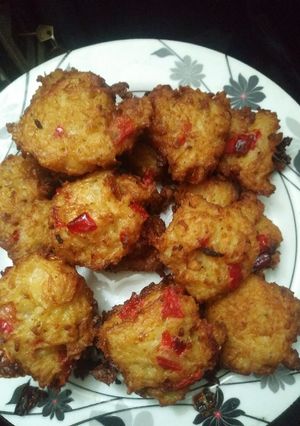 Una foto de Croquetas de arroz con morrón y cebolla 💥