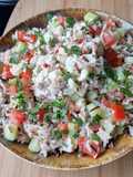 Salade de Thon, Tomates, Concombre et Pommes
