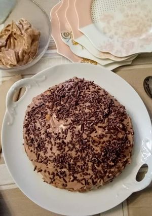 A picture of Mascarpone and Hazelnut Cream Semifreddo with Cookies.