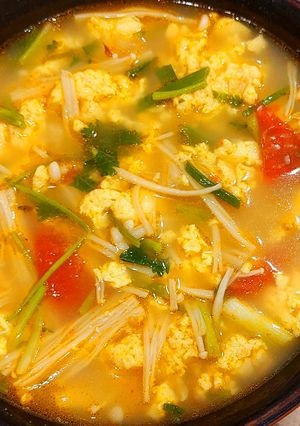 Hình của món Canh vân mây.
